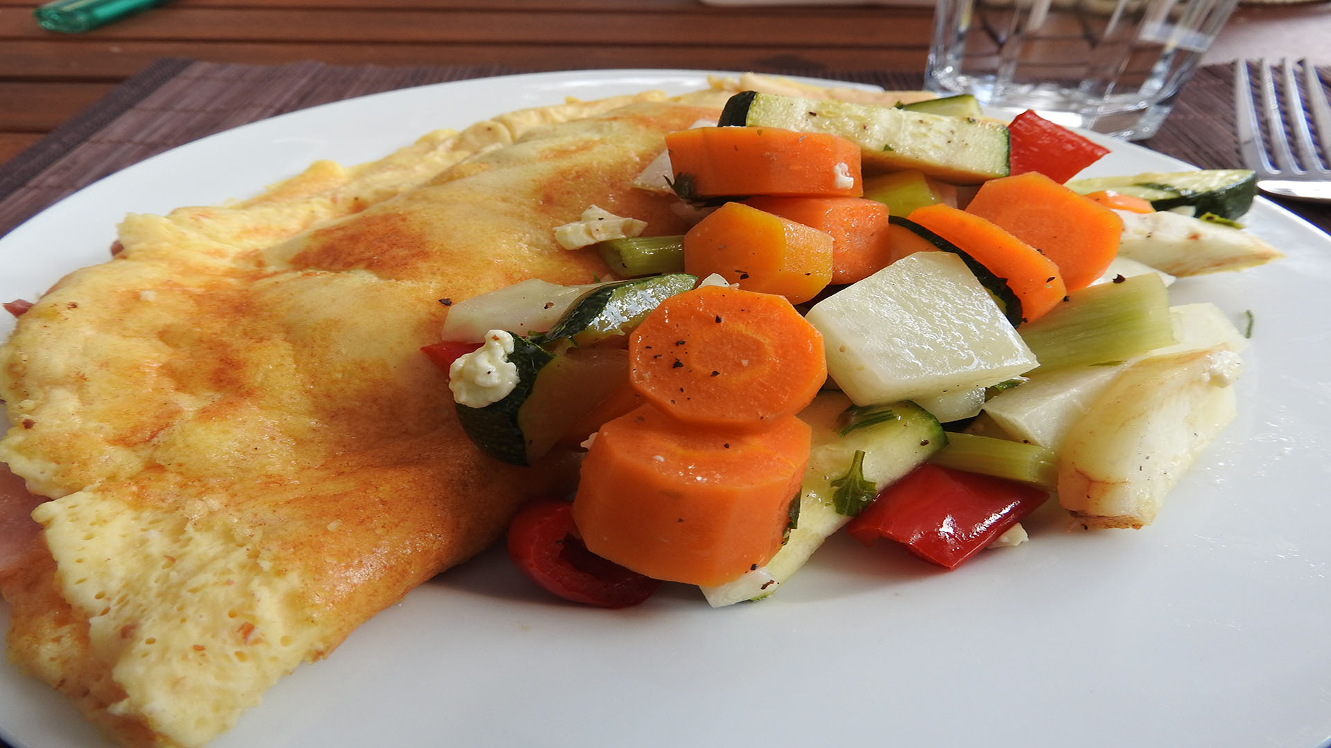 Omlett mit Backgemüse auf Kochen-verstehen.de