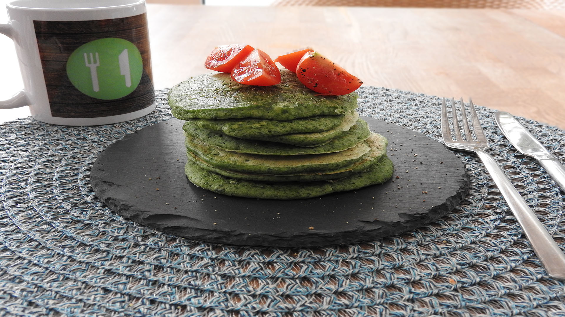 Spinat-Pancakes auf Kochen-verstehen.de