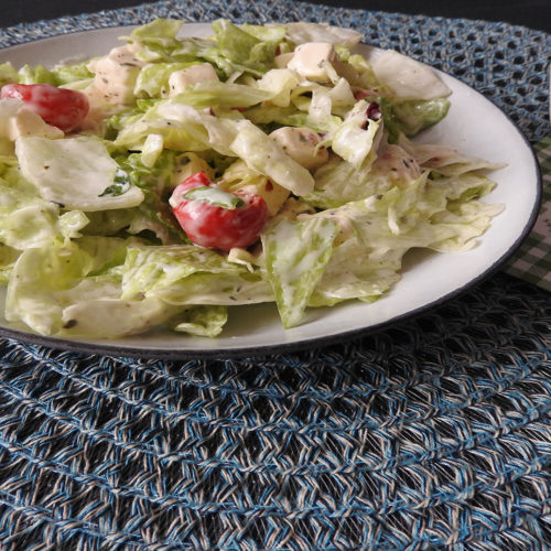 Antipasti-Salat mit Knoblauch auf Kochen-verstehen.de