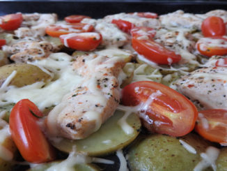 Backkartoffeln mit Pute und Käse auf Kochen-verstehen.de