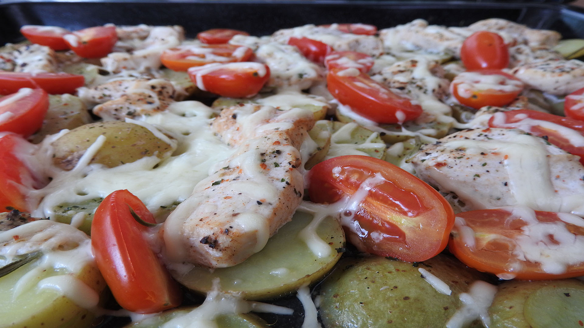 Backkartoffeln mit Pute und Käse | Kochen-verstehen.de