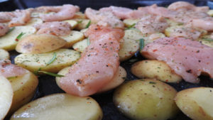 Backkartoffeln mit Pute und Käse (roh) auf Kochen-verstehen.de