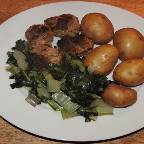 Bouletten mit Kartoffeln und Mangold auf Kochen-verstehen.de