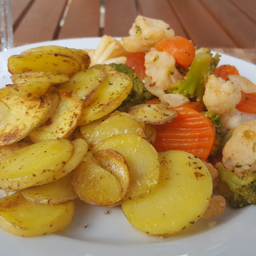 Bratkartoffeln mit Kaisergemüse auf Kochen-verstehen.de