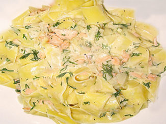 Dill-Räucherlachs mit Bandnudeln (Rezept mit Bild) auf Kochen-verstehen.de