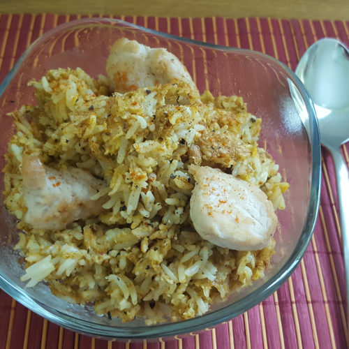 Eierreis mit Hähnchenfilet auf Kochen-verstehen.de