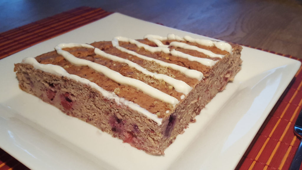 Früchtekuchen mit Magerquarktopping auf Kochen-verstehen.de