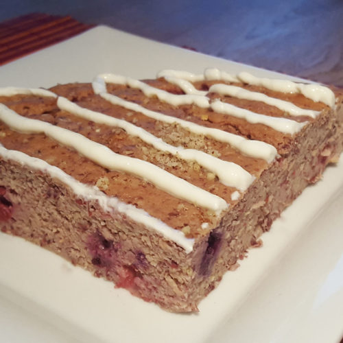 Früchtekuchen mit Magerquarktopping auf Kochen-verstehen.de