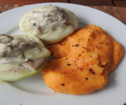 Gefüllter Kohlrabi mit Süßkartoffelbrei auf Kochen-verstehen.de