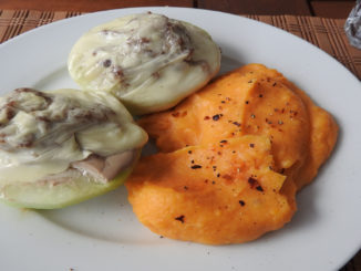 Gefüllter Kohlrabi mit Süßkartoffelbrei auf Kochen-verstehen.de