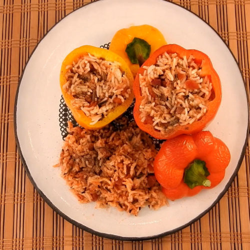 Gefüllte Paprika mit Risotto auf Kochen-verstehen.de