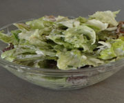 Grüner Salat mit Joghurt-Dressing