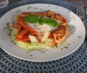 Hähnchen mit Kohlrabi und Reis auf Kochen-verstehen.de