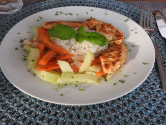 Hähnchen mit Kohlrabi und Reis auf Kochen-verstehen.de