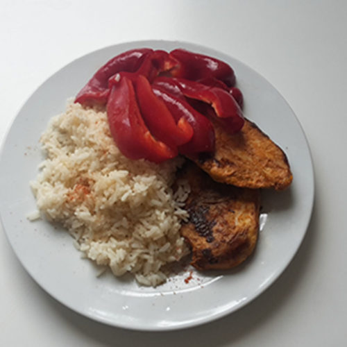 Reis mit Hähnchen und Paprikastreifen (Rezept mit Bild) auf Kochen-verstehen.de