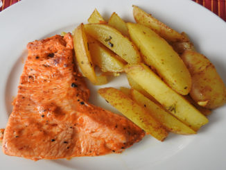 Kartoffelspalten mit Hähnchenfilet auf Kochen-verstehen.de