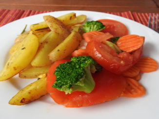 Kartoffelspalten mit Kaisergemüse auf Kochen-verstehen.de