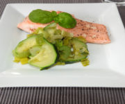 Lachs mit Zucchini, Sellerie, Lauch auf Kochen-verstehen.de