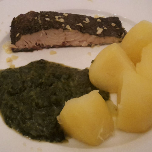 Lachs Provence mit Spinat und Kartoffeln auf Kochen-verstehen.de