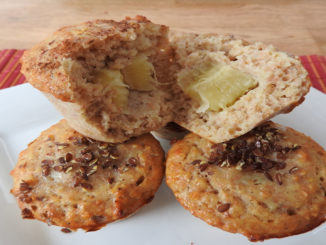 Protein-Muffins mit Bananenfüllung auf Kochen-verstehen.de