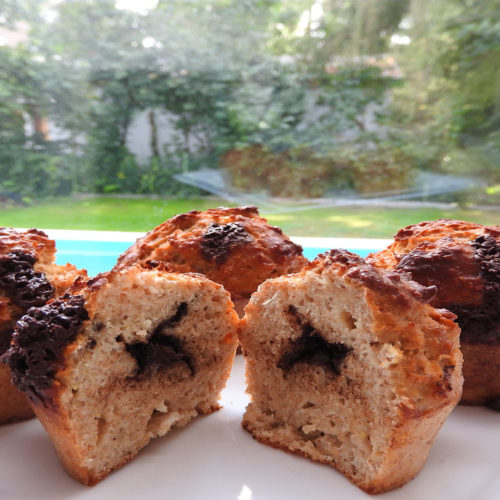 Protein-Muffins mit Schokofüllung auf Kochen-verstehen.de