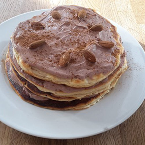 Protein-Pancakes mit Schokocreme (Rezept mit Bild) auf Kochen-verstehen.de