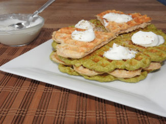 Protein-Waffelkuchen mit Quarkcreme auf Kochen-verstehen.de