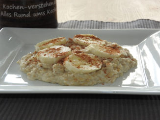 Protein Porridge mit Banane auf Kochen-verstehen.de