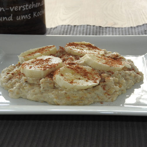 Protein Porridge mit Banane auf Kochen-verstehen.de