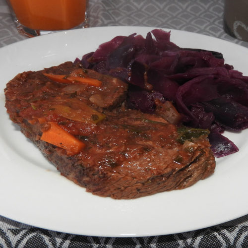 Rinderbraten mit Rotkohl auf Kochen-verstehen.de