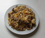 Rührei-Pfanne mit Pilzen und Reis (Rezept mit Bild) auf Kochen-verstehen.de