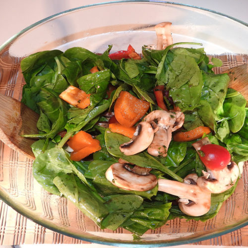 Spinatsalat auf Kochen-verstehen.de