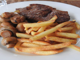 Steak mit Pommes und Pilzen auf Kochen-verstehen.de