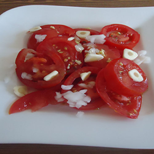 Tomatensalat (Rezept mit Bild) auf Kochen-verstehen.de