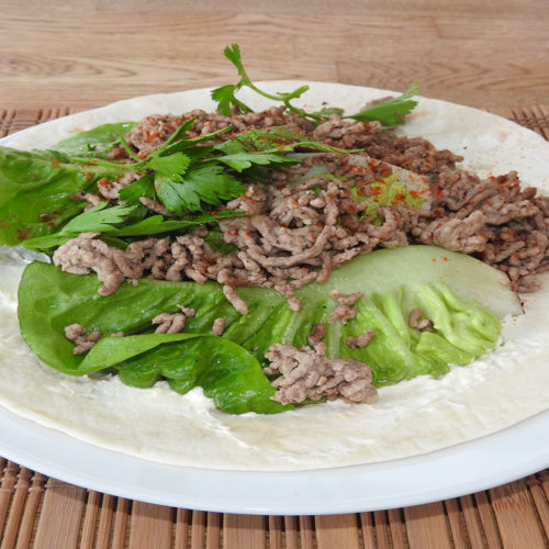 Wrap mit Hackfleisch auf Kochen-verstehen.de