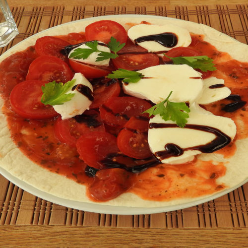 Wrap mit Tomaten und Mozzarella auf Kochen-verstehen.de